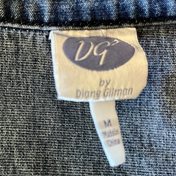 DG2 by Diane Gilman Embroidered Jean Vest - Picture 11 of 13